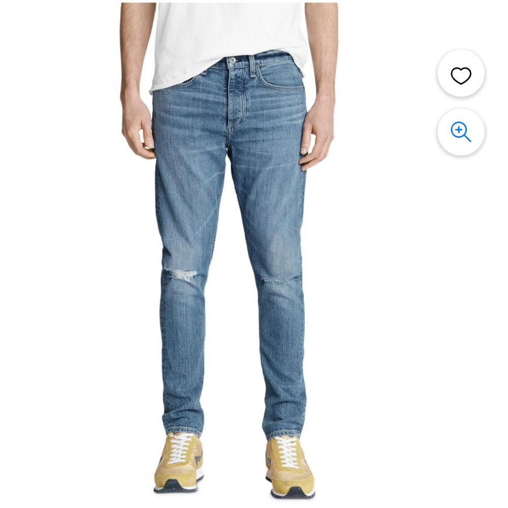 rag & bone Fit 1 Extra Slim Jean in Mariner Wash Size 34 $225 Style M1224K520MAR